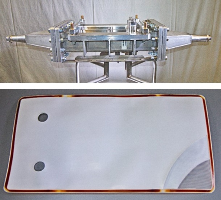 Gegenstrommodul mit rechteckiger Membrantasche