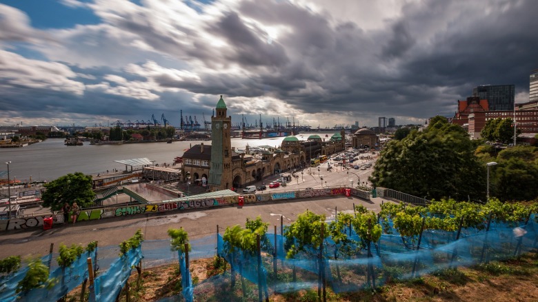 Blick über die Binnenalster in Hamburg