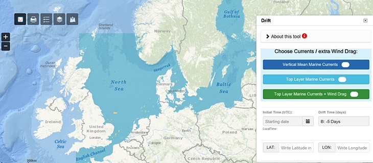 Einstieg in die DriftApp am Bildschirm (Screenshot Website)