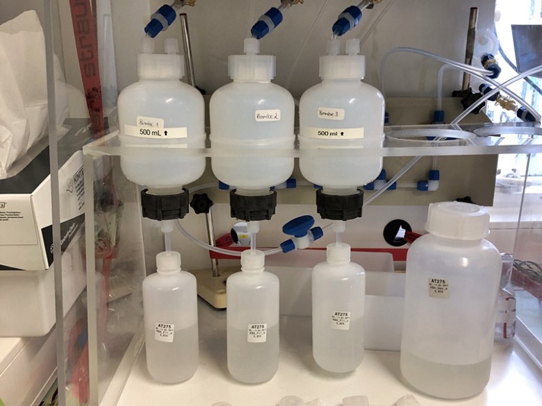 Filtration von Wasserproben
