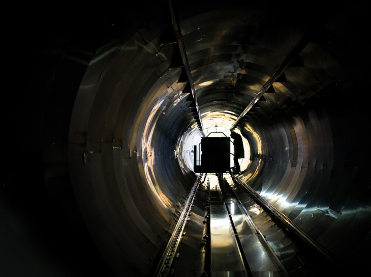 Sans-1: Blick in die Detektorröhre